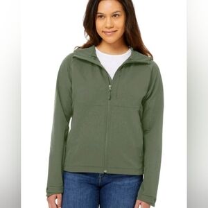 Green Hooded Jacket Kirkland Shell Olive Green XXL New Womens